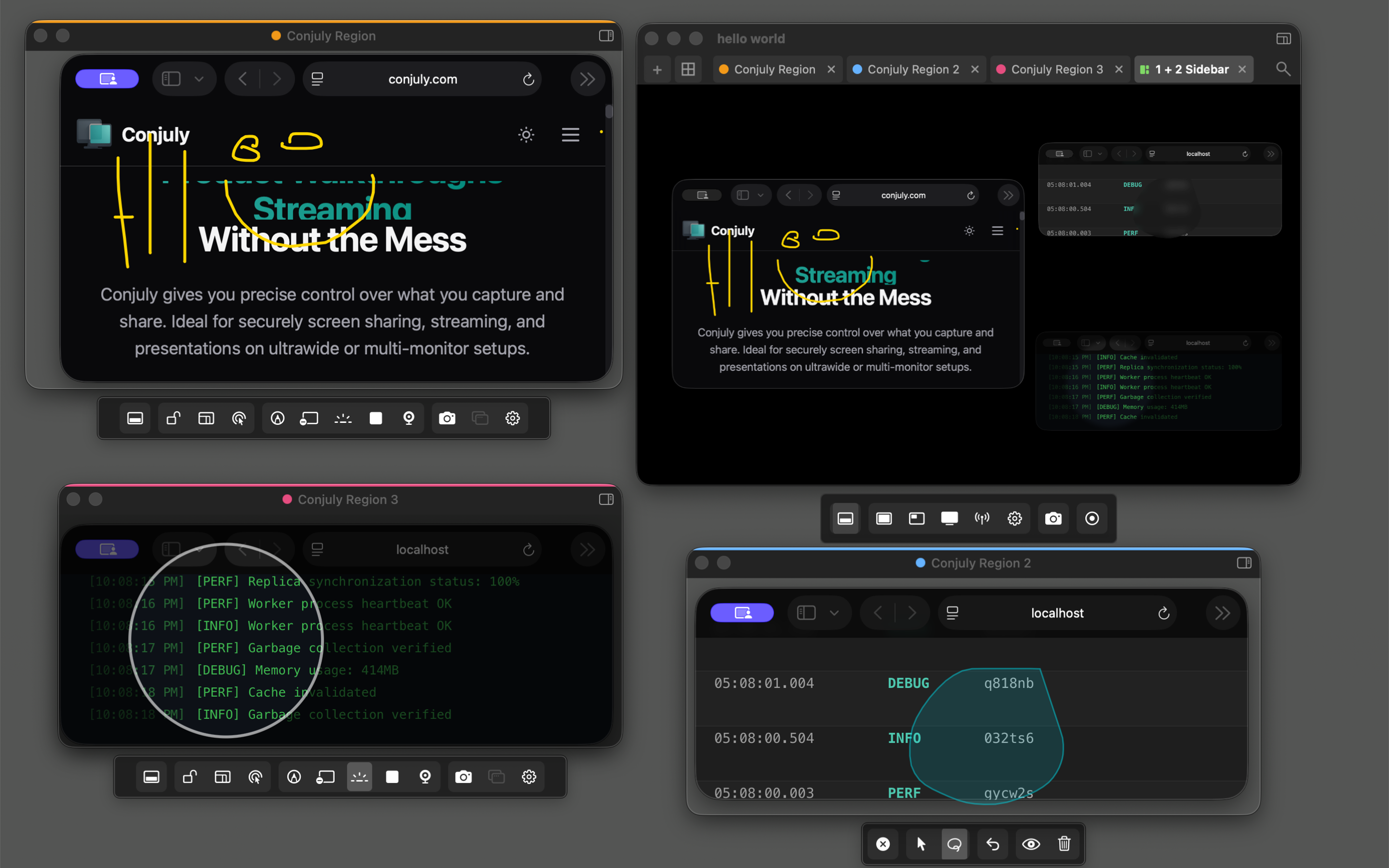 Professional presentation mode